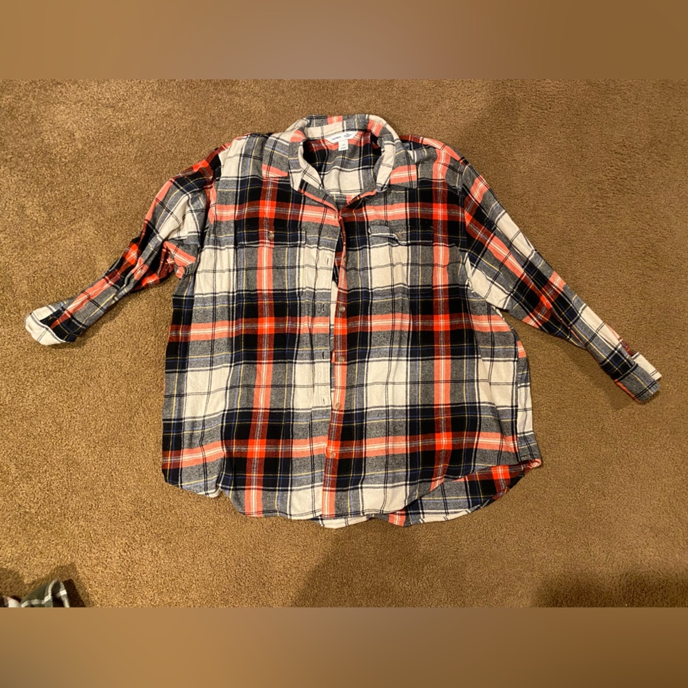 Old Navy Women’s  “Boyfriend” Flannel XXL